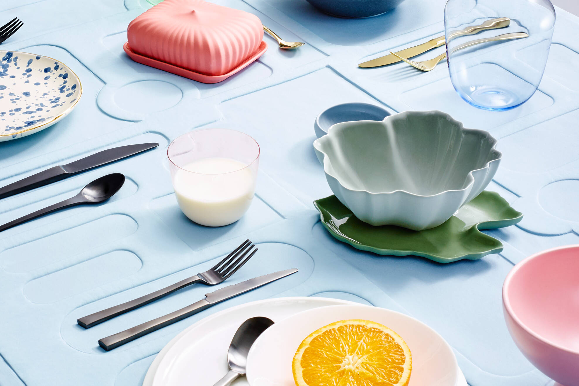 porzelan modern orange